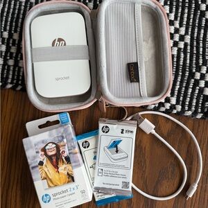 HP Sprocket Portable Photo Printer - White